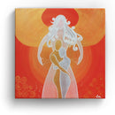 Sonja Ariel von Staden Kunstdruck Leinwand / 20x20 cm Engelbild: Beschützte Liebe - Kunstdruck