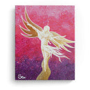 Sonja Ariel von Staden Kunstdruck Leinwand / 40x30 cm Engelbild: Engel der Balance - Kunstdruck