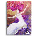 Sonja Ariel von Staden Kunstdruck Leinwand / 40x30 cm Engelbild: Engel der Fröhlichkeit - Kunstdruck