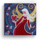 Sonja Ariel von Staden Kunstdruck Leinwand / 20x20 cm Engelbild: Engel der glücklichen Liebe - Kunstdruck