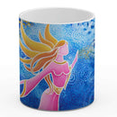 Sonja Ariel von Staden Kunstdruck Tasse / 325 ml (Variation 1) Engelbild: Engel der glücklichen Zukunft - Kunstdruck