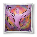 Sonja Ariel von Staden Kunstdruck Kissen / 40x40 cm Engelbild: Engel der Heilung der Vergangenheit - Kunstdruck