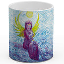 Sonja Ariel von Staden Kunstdruck Tasse / 325 ml Engelbild: Engel der Katzen - Kunstdruck