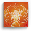 Sonja Ariel von Staden Kunstdruck Leinwand / 20x20 cm Engelbild: Engel der kreativen Energie - Kunstdruck