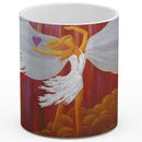 Sonja Ariel von Staden Kunstdruck Tasse / 325 ml (Variation 1) Engelbild: Engel der Leichtigkeit - Kunstdruck