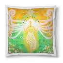 Sonja Ariel von Staden Kunstdruck Kissen / 40x40 cm Engelbild: Engel der Leichtigkeit und Fülle - Kunstdruck