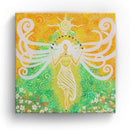 Sonja Ariel von Staden Kunstdruck Leinwand / 20x20 cm Engelbild: Engel der Leichtigkeit und Fülle - Kunstdruck