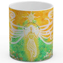 Sonja Ariel von Staden Kunstdruck Tasse / 325 ml Engelbild: Engel der Leichtigkeit und Fülle - Kunstdruck