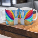 Sonja Ariel von Staden Kunstdruck Tasse / 325 ml Engelbild: Engel der Regenbogen-Dimension - Kunstdruck