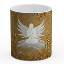 Sonja Ariel von Staden Kunstdruck Tasse / 325 ml (Variation 1) Engelbild: Engel der schützenden Geborgenheit - Kunstdruck