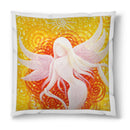 Sonja Ariel von Staden Kunstdruck Kissen / 40x40 cm Engelbild: Engel der Sonnenleichtigkeit - Kunstdruck