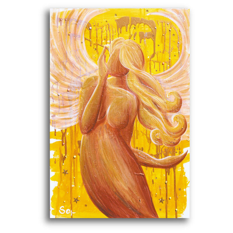 Sonja Ariel von Staden Kunstdruck Leinwand / 30x20 cm Engelbild: Engel der Weiblichkeit - Kunstdruck