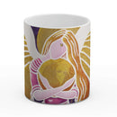 Sonja Ariel von Staden Kunstdruck Tasse / 325 ml Engelbild: Engel der Weihnacht No15 - Kunstdruck