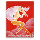 Sonja Ariel von Staden Kunstdruck Leinwand / 40x30 cm Engelbild - Engel der Weihnacht No9 - Kunstdruck