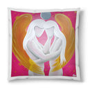 Sonja Ariel von Staden Kunstdruck Kissen / 40x40 cm Engelbild: Engel der zärtlichen Liebe - Kunstdruck