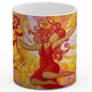 Sonja Ariel von Staden Kunstdruck Tasse / 325 ml (Variation 1) Engelbild: Engel des Frühlings - Kunstdruck