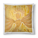 Sonja Ariel von Staden Kunstdruck Kissen / 40x40 cm Engelbild: Engel des goldenen Selbstwertes - Kunstdruck