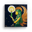 Sonja Ariel von Staden Kunstdruck Leinwand / 20x20 cm Engelbild: Engel des heilenden Lichtes - Kunstdruck