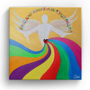 Sonja Ariel von Staden Kunstdruck Leinwand / 20x20 cm Engelbild: Engel des Herzenspotentials - Kunstdruck