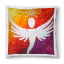 Sonja Ariel von Staden Kunstdruck Kissen / 40x40 cm Engelbild: Engel des liebevollen Zuspruchs - Kunstdruck