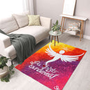 Sonja Ariel von Staden Kunstdruck Teppich / 140x90 cm Engelbild: Engel des liebevollen Zuspruchs - Kunstdruck