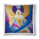 Sonja Ariel von Staden Kunstdruck Kissen / 40x40 cm Engelbild: Engel des Mondes - Kunstdruck