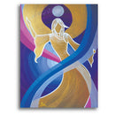 Sonja Ariel von Staden Kunstdruck Leinwand / 40x30 cm Engelbild: Engel des Mondes - Kunstdruck