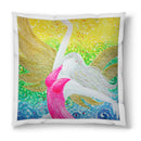 Sonja Ariel von Staden Kunstdruck Kissen / 40x40 cm Engelbild: Engel des Regenbogen-Tanzes - Kunstdruck