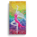 Sonja Ariel von Staden Kunstdruck Leinwand / 60x30 cm Engelbild: Engel des Regenbogen-Tanzes - Kunstdruck