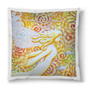 Sonja Ariel von Staden Kunstdruck Kissen / 40x40 cm Engelbild: Engel des Sonnenfriedens - Kunstdruck