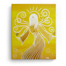 Sonja Ariel von Staden Kunstdruck Leinwand / 40x30 cm Engelbild: Engel des Weihnachtslichtes - Kunstdruck