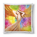 Sonja Ariel von Staden Kunstdruck Kissen / 40x40 cm Engelbild: Engel des Wohlgefühls - Kunstdruck