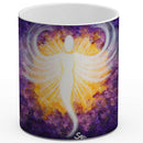 Sonja Ariel von Staden Kunstdruck Tasse / 325 ml (Variation 1) Engelbild: Engel-Leuchten Lebenskraft - Kunstdruck