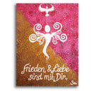 Sonja Ariel von Staden Kunstdruck Leinwand / 40x30 cm Engelbild: Frieden und Liebe - Kunstdruck