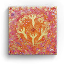 Sonja Ariel von Staden Kunstdruck Leinwand / 20x20 cm Engelbild: Goldener Engeltanz der Freude - Kunstdruck