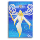 Sonja Ariel von Staden Kunstdruck Leinwand / 30x20 cm Engelbild: Kleiner FriedensEngel - Kunstdruck