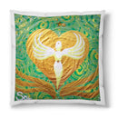 Sonja Ariel von Staden Kunstdruck Kissen / 40x40 cm Engelbild: Kleiner HeilerEngel - Kunstdruck