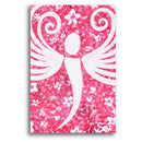 Sonja Ariel von Staden Kunstdruck Poster / 60x40 cm Engelbild: Kleiner Mandelblüten-Engel - Kunstdruck