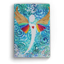 Sonja Ariel von Staden Kunstdruck Leinwand / 40x30 cm Engelbild: Kleiner Regenbogen-Engel - Kunstdruck