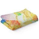 Sonja Ariel von Staden Kunstdruck Decke / 150x100 cm Engelbild: Leuchtender Engel der Regenbogen Dimension - Kunstdruck