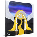 Sonja Ariel von Staden Kunstdruck Leinwand / 20x20 cm Engelbild: LichtTor 2021 - Kunstdruck