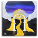 Sonja Ariel von Staden Kunstdruck Poster / 50x50 cm Engelbild: LichtTor 2021 - Kunstdruck