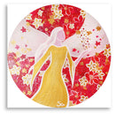 Sonja Ariel von Staden Kunstdruck Leinwand / 20x20 cm Engelbild: Liebevoller BlütenEngel - Kunstdruck