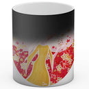 Sonja Ariel von Staden Kunstdruck Tasse / 325 ml (Thermoeffekt) Engelbild: Liebevoller BlütenEngel - Kunstdruck