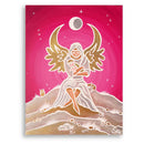 Sonja Ariel von Staden Kunstdruck Leinwand / 40x30 cm Engelbild: Liebevoller Schutzengel der Nacht - Kunstdruck