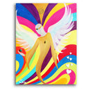 Sonja Ariel von Staden Kunstdruck Leinwand / 40x30 cm Engelbild: Regenbogen Engel der heilsamen Liebe - Kunstdruck