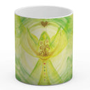 Sonja Ariel von Staden Kunstdruck Tasse / 325 ml (Variation 1) Engelbild: Reichtumsengel - Kunstdruck