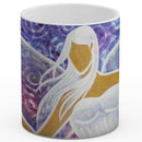 Sonja Ariel von Staden Kunstdruck Tasse / 325 ml Engelbild: Sanfter Engel der Mandelblüten - Kunstdruck