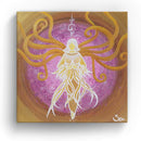 Sonja Ariel von Staden Kunstdruck Leinwand / 20x20 cm Engelbild: Sanfter Frieden - Kunstdruck