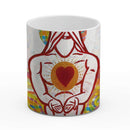 Sonja Ariel von Staden Kunstdruck Tasse / 325 ml Engelbild: Schutzengel des Herzens - Kunstdruck
